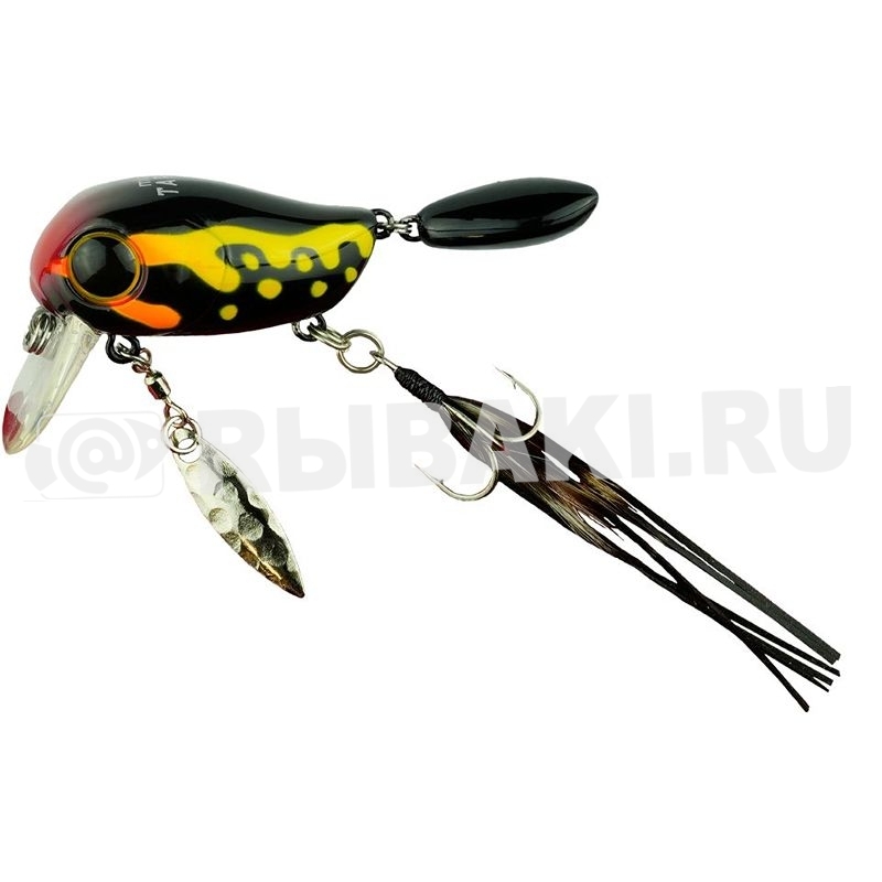 Воблер JACKALL Micro Tappy цв. makkuro dokugaeru