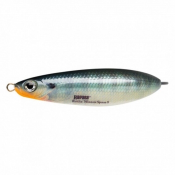 Блесна колеблющаяся RAPALA Rattlin Minnow Spoon с шумовой камерой 16 г цв. BG в интернет магазине Rybaki.ru