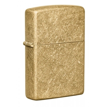 Зажигалка ZIPPO Classic с покрытием Tumbled Brass в интернет магазине Rybaki.ru