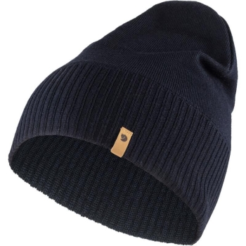 Шапка FJALLRAVEN Merino Lite Hat цвет Dark Navy