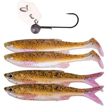 Набор приманок SAVAGE GEAR Crazy Blade Bleak Kit 10 см (4+ 1 шт.) цв. 02-Rudd Minnow