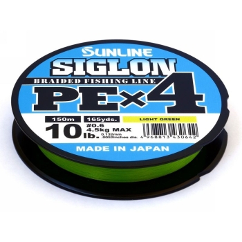 Плетенка SUNLINE Siglon PEx4 300 м цв. светло-зеленый 0,171 мм в интернет магазине Rybaki.ru