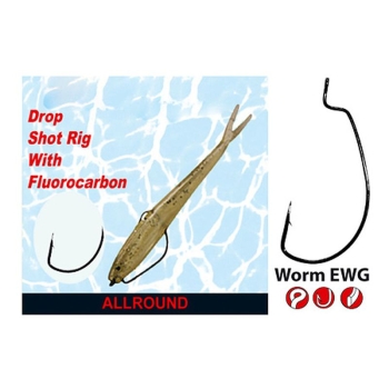 Крючок одинарный с поводком GAMAKATSU BKD-Drop Shot Rig W-EWG 170см №1/0 d поводка 0,35 (2 шт.) в интернет магазине Rybaki.ru