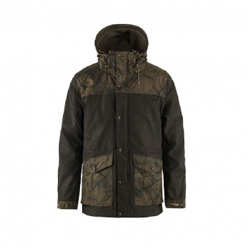 Куртка FJALLRAVEN Varmland Wool Jacket M цвет Dark Olive-Dark Olive Camo