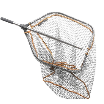 Подсачек SAVAGE GEAR Pro Folding Rubber Large Mesh Landing Net р. XL (70 x 85 см) в интернет магазине Rybaki.ru