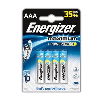 Батарейка ENERGIZER Maximum AAA в бл. 4 в интернет магазине Rybaki.ru
