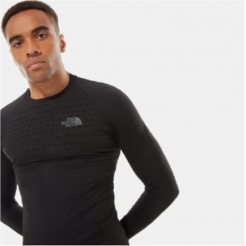 Термокофта THE NORTH FACE Men's Sport LS Top цвет BLACK / ASPHALT GREY в интернет магазине Rybaki.ru