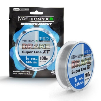 Леска YOSHI ONYX Drake Superline XT Clear 100 м 0,128 мм в интернет магазине Rybaki.ru