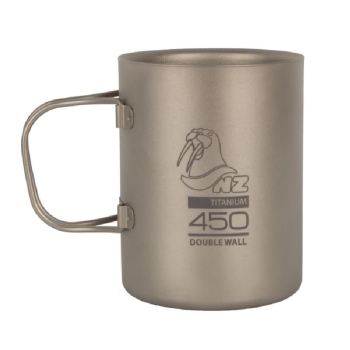 Термокружка NOVAYA ZEMLYA Ti Double Wall Mug (титан) 450 мл в интернет магазине Rybaki.ru