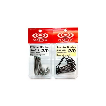 Крючок двойной VANFOOK DW 31S Premier Double № 1/0 (8 шт.)