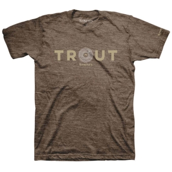 Футболка SIMMS Reel Trout T-Shirt цвет Brown Heather