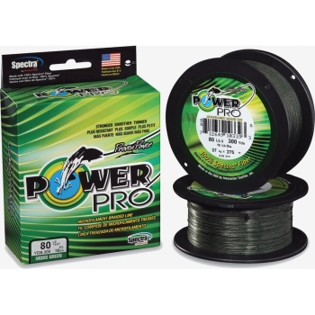 Плетенка POWER PRO 455 м цв. Зеленый 0,1 мм в интернет магазине Rybaki.ru