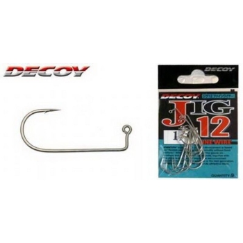 Крючок одинарный DECOY Jig12 № 4 (9 шт.) в интернет магазине Rybaki.ru