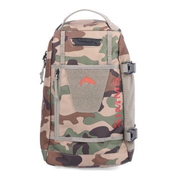 Рюкзак рыболовный SIMMS Tributary Sling Pack цвет Woodland Camo в интернет магазине Rybaki.ru