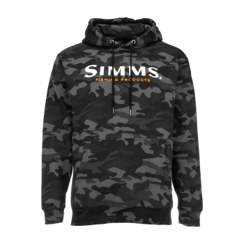 Толстовка SIMMS Logo Hoody цвет Woodland Camo Carbon в интернет магазине Rybaki.ru