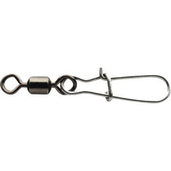 Вертлюг с застежкой ВОЛЖАНКА Rolling Swivel Round Eye W/Crosslock Snap № 6 тест (10 шт.)