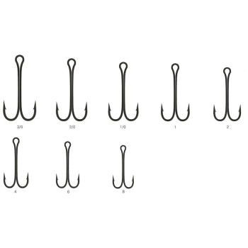 Крючок двойной FORCE Long Double Hook 810 № 1 черный никель (10 шт.)
