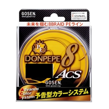 Плетенка GOSEN 4PE Donpepe ACS 300 м цв. Желтый № 0.7 в интернет магазине Rybaki.ru