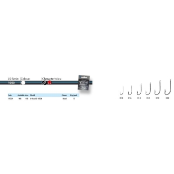 Крючок одинарный GAMAKATSU V-HEAD LS-1050N (15 шт.) № 18 в интернет магазине Rybaki.ru