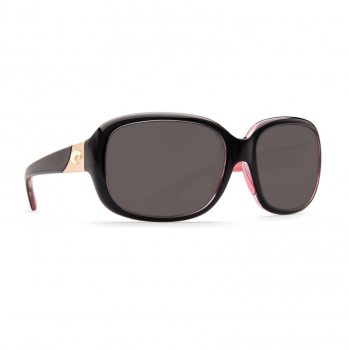 Очки поляризационные COSTA DEL MAR Gannet 580P р. M цв. Shiny Black Hibiscus цв. ст. Gray в интернет магазине Rybaki.ru