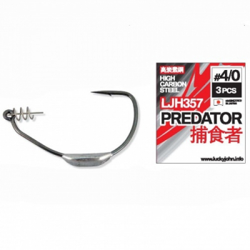 Крючок офсетный LUCKY JOHN Predator LJH357 № 4/0 (3 шт.) в интернет магазине Rybaki.ru