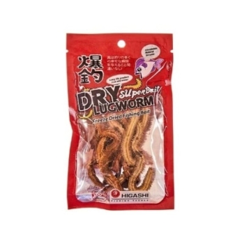 Червь сушеный HIGASHI Dry Lugworm SuperBait 10 г цв. Red в интернет магазине Rybaki.ru