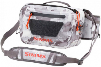 Гермосумка поясная SIMMS Dry Creek Z Hip Pack 10 цвет Cloud Camo Grey в интернет магазине Rybaki.ru