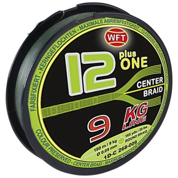 Плетенка WFT 12 + 1 green 150 м 9 кг 0,09 мм в интернет магазине Rybaki.ru