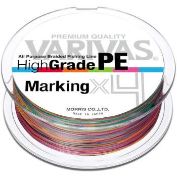 Плетенка VARIVAS High Grade Marking PEх4 150 м цв. Многоцветный # 0,6 в интернет магазине Rybaki.ru