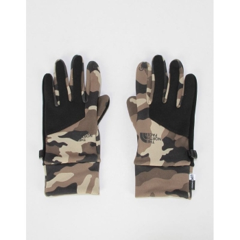 Перчатки THE NORTH FACE Etip Gloves цвет Burnt Olive Green Woods Camo
