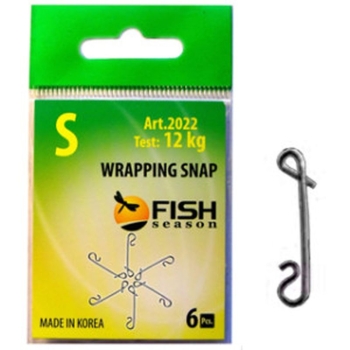 Застежка безузловая FISH SEASON Wrapping Snap р.SS (6 шт.)