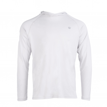Лонгслив FHM Mark Hoodie цвет Белый в интернет магазине Rybaki.ru