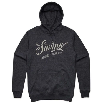 Толстовка SIMMS Lager Script Hoody цвет Charcoal Heather в интернет магазине Rybaki.ru