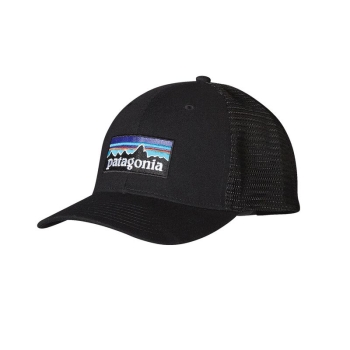 Кепка PATAGONIA P-6 Logo Trucker Hat цв. Black  в интернет магазине Rybaki.ru