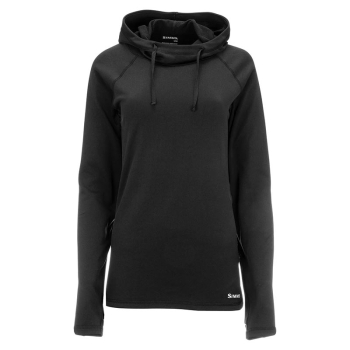 Толстовка SIMMS Women's Heavyweight Baselayer Hoody цвет Black в интернет магазине Rybaki.ru