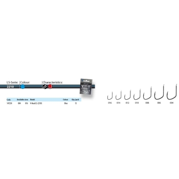 Крючок одинарный GAMAKATSU V-HEAD LS-2210S (15 шт.) № 8