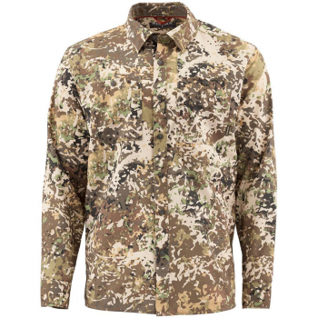 Рубашка SIMMS Double Haul LS Shirt цвет River Camo в интернет магазине Rybaki.ru