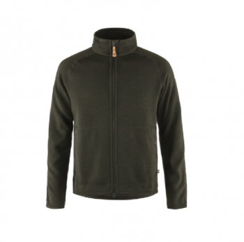 Жакет FJALLRAVEN Ovik Fleece Zip Sweater M цвет Deep Forest