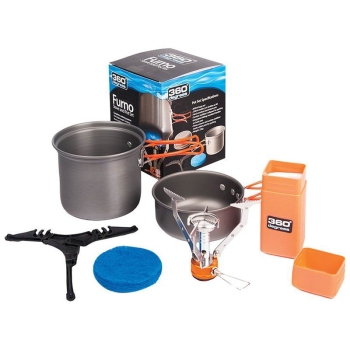 Комплект 360 DEGREES Furno Stove&Pot (газовая горелка и 2 котелка по 850 и 350 мл) в интернет магазине Rybaki.ru