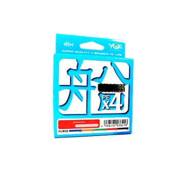 Плетенка YGK Veragass PEx4 200 м цв. Многоцветный # 0,6 в интернет магазине Rybaki.ru