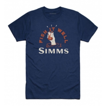 Футболка SIMMS Cheers Fish It Well T-Shirt цвет Navy Heather