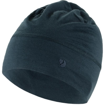 Шапка FJALLRAVEN Abisko Lite Wool Beanie цвет Dark Navy
