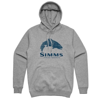 Толстовка SIMMS Wood Trout Fill Hoody цвет Grey Heather