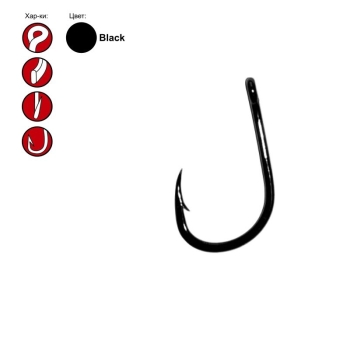 Крючок карповый GAMAKATSU G-CARP SPECIALIST (10 шт.) № 1 black в интернет магазине Rybaki.ru