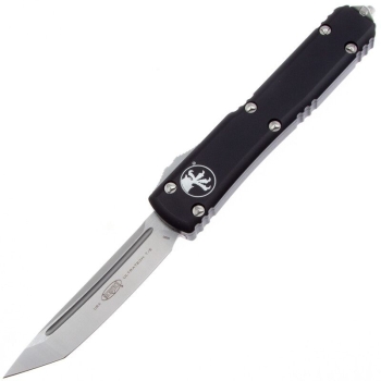 Нож автоматический MICROTECH Ultratech T/E Tanto, рукоять алюминий, цв. черный сатин в интернет магазине Rybaki.ru