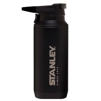 Термокружка STANLEY Mountain Vacuum Switchback Mug с карабином (тепло 5 ч/ холод 7 ч) 0,35 л цв. черный