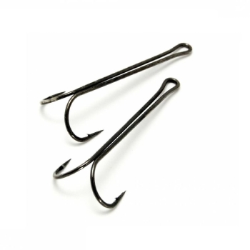 Крючок двойной FORCE Short Double Hook 820 № 1 черный никель (10 шт.) в интернет магазине Rybaki.ru