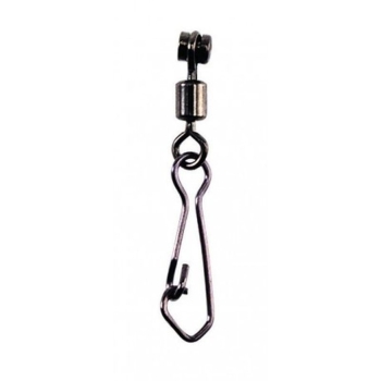 Вертлюг с застежкой SPRO Slider Rolling Swivel Hooksnap M (9 шт.)