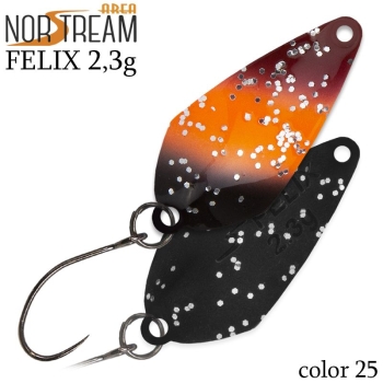Блесна колеблющаяся NORSTREAM FELIX 2,3 г код цв. 25 в интернет магазине Rybaki.ru