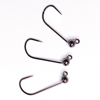 Вольфрамовая головка с вырезом TSR TJH-BL #LL 3,3 мм 0,55 г (3 шт.) цв. #Black Nickel в интернет магазине Rybaki.ru